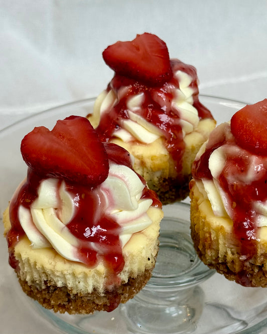 Mini Strawberry Cheesecakes