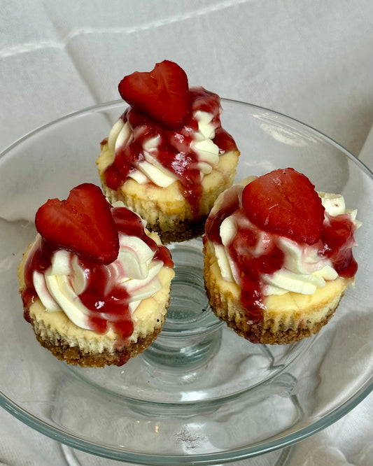Mini Strawberry Cheesecakes